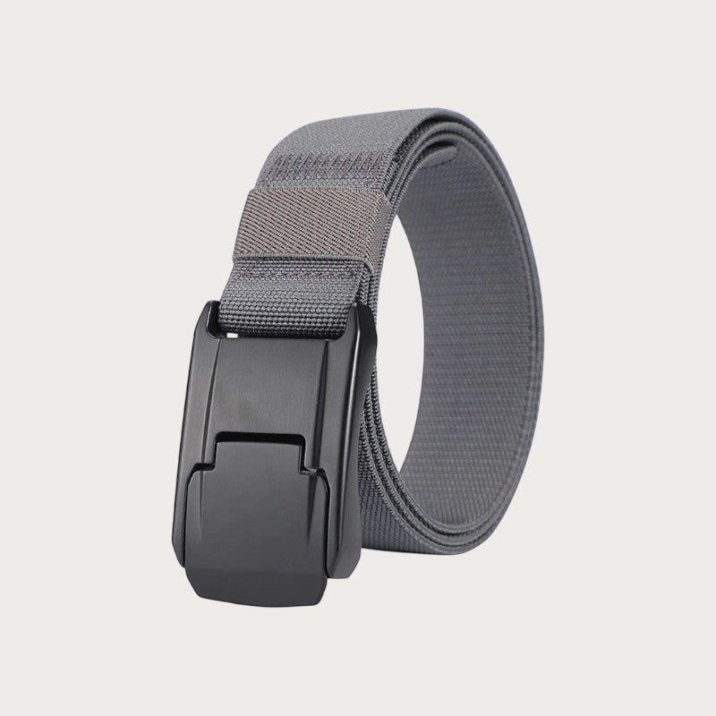 Ceinture élastique Ceintura Dario grise en polyester avec boucle noire à dégagement rapide