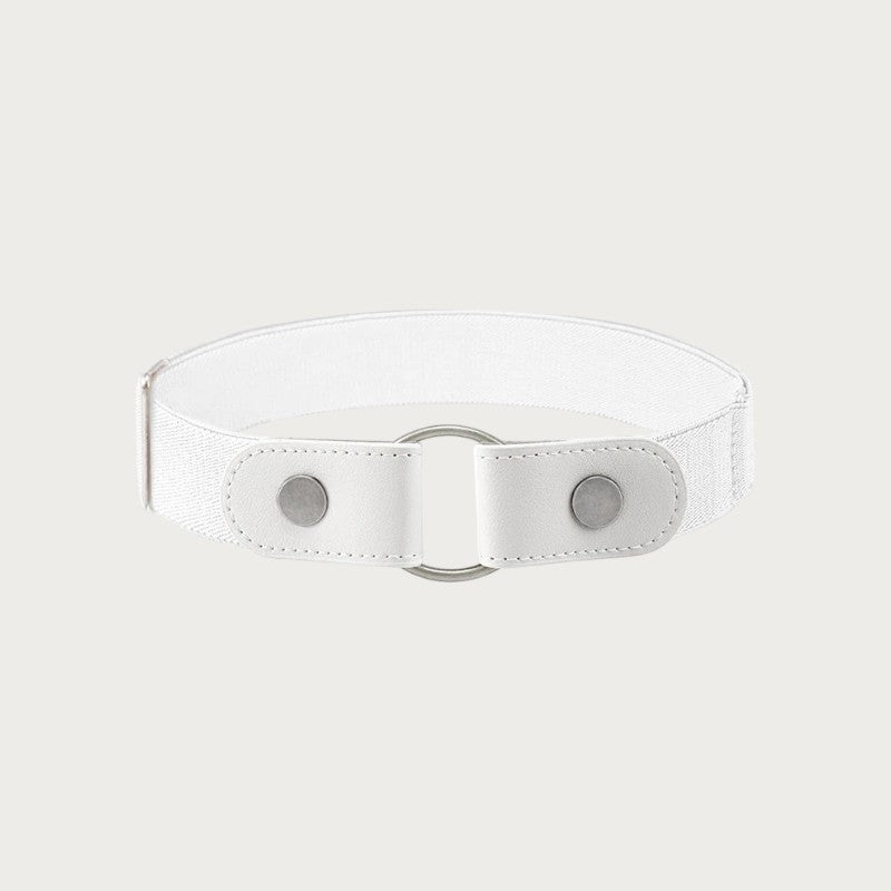Ceinture élastique blanche sans boucle Ceintura, accessoire invisible et ajustable pour femme