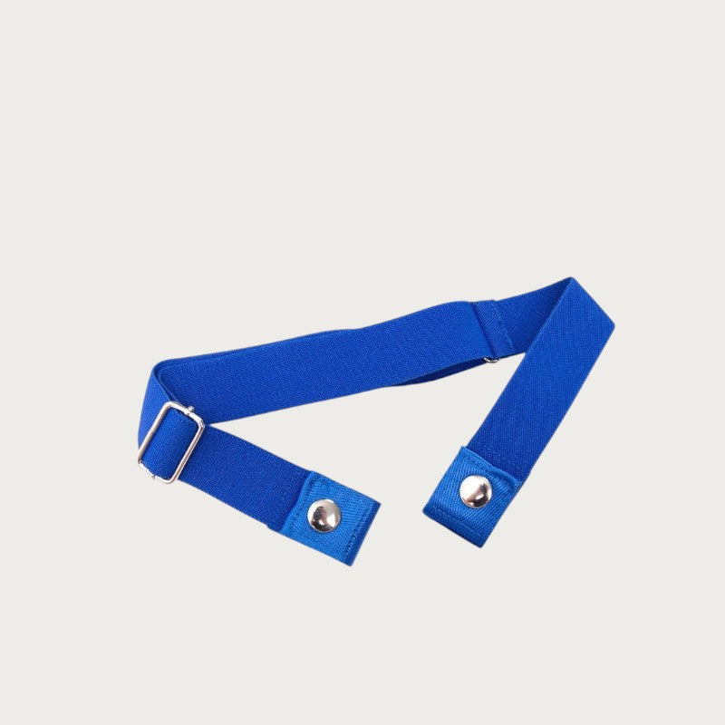 Ceinture élastique bleue sans boucle Ceintura en toile et polyester pour un ajustement confortable et invisible