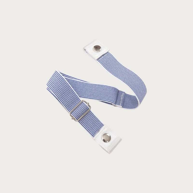 Ceinture élastique invisible Ceintura sans boucle à rayures bleues et blanches pour un ajustement confortable