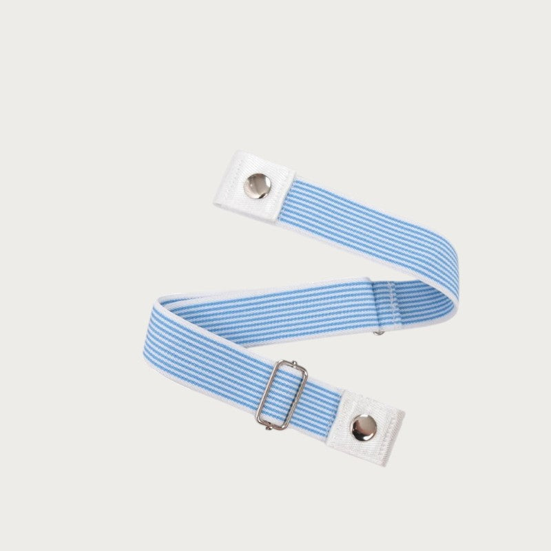 Ceintura ceinture élastique invisible à rayures bleues et blanches sans boucle pour un ajustement confortable
