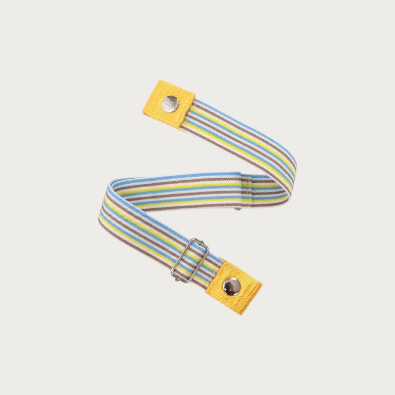 Ceintura ceinture élastique invisible à rayures multicolores avec attaches sans boucle pour un ajustement confortable Image