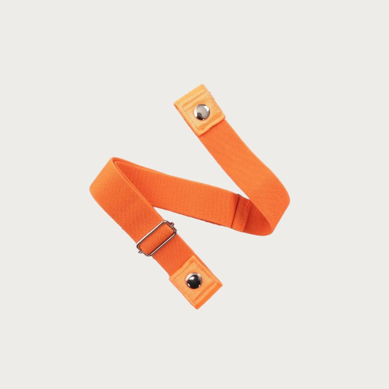 Ceinture élastique orange sans boucle Ceintura en toile et polyester pour un ajustement confortable et invisible