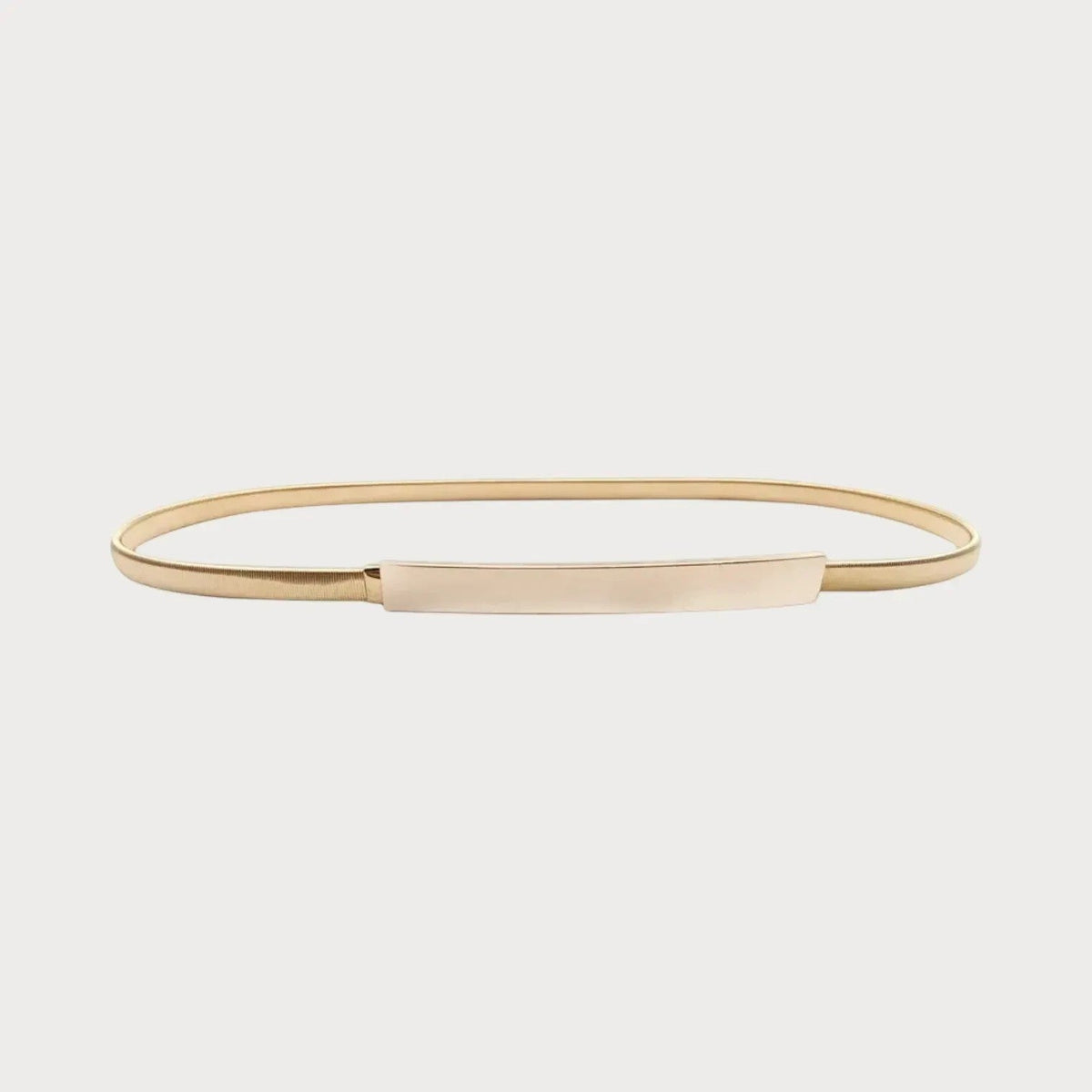 Ceinture fine Ceintura dorée élastique en métal pour femme, accessoire élégant pour robe de soirée