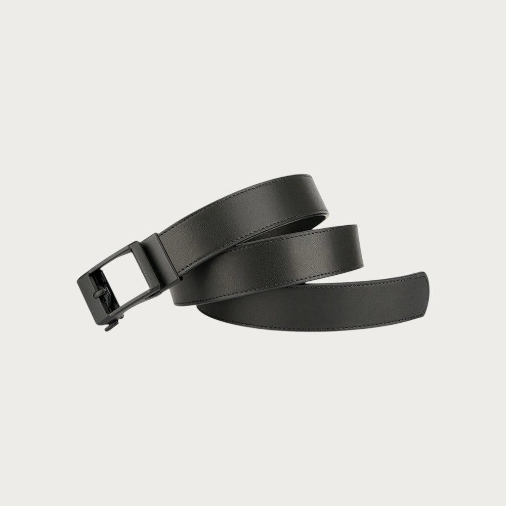 Ceinture militaire Ceintura Sassari en cuir noir avec boucle automatique tactique sans trou