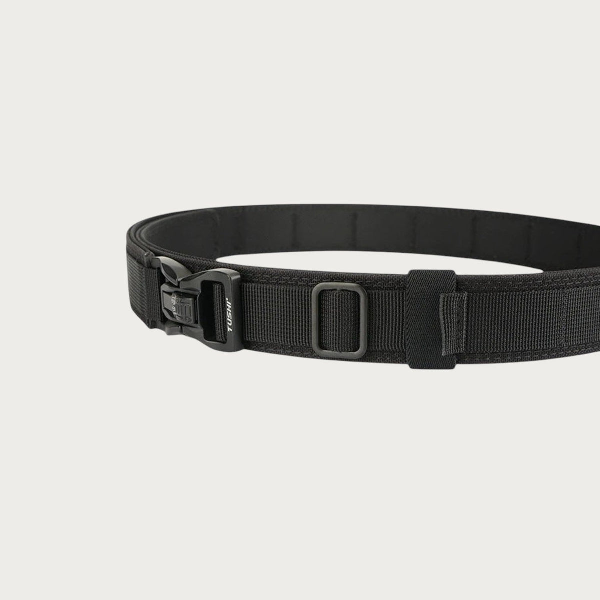 Ceinture militaire Ceintura noire en nylon 1100D avec boucle à dégagement rapide en alliage de zinc
