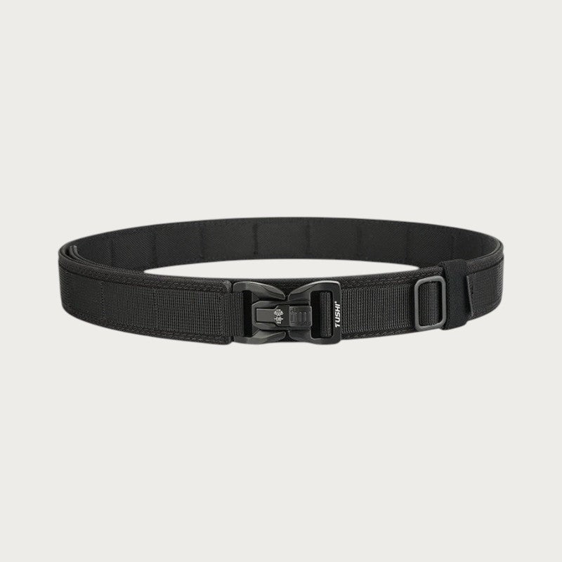Ceinture militaire noire Ceintura en nylon 1100D avec boucle tactique à dégagement rapide en alliage de zinc