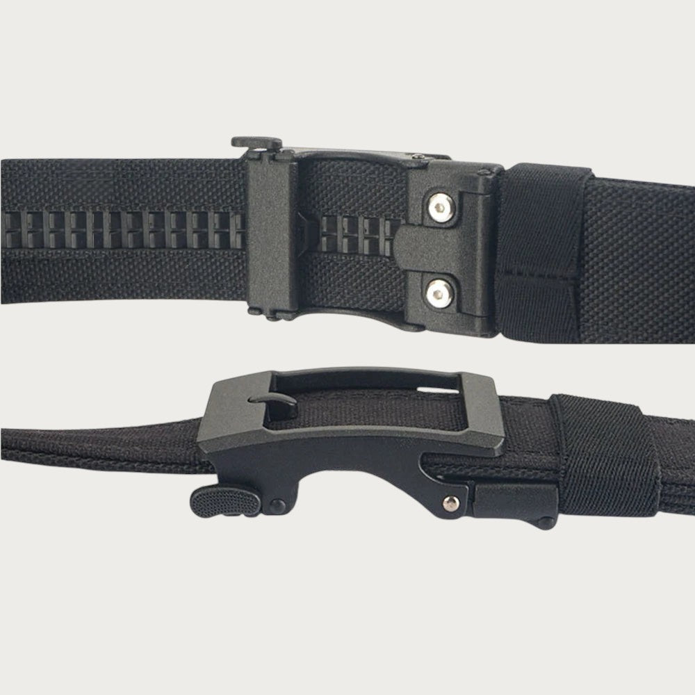 Ceinture militaire Ceintura noire en nylon robuste avec boucle automatique à déverrouillage rapide