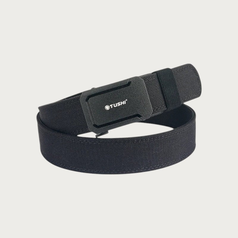 Ceinture militaire Ceintura Teramo noire en nylon 1100D avec boucle automatique robuste en alliage de zinc