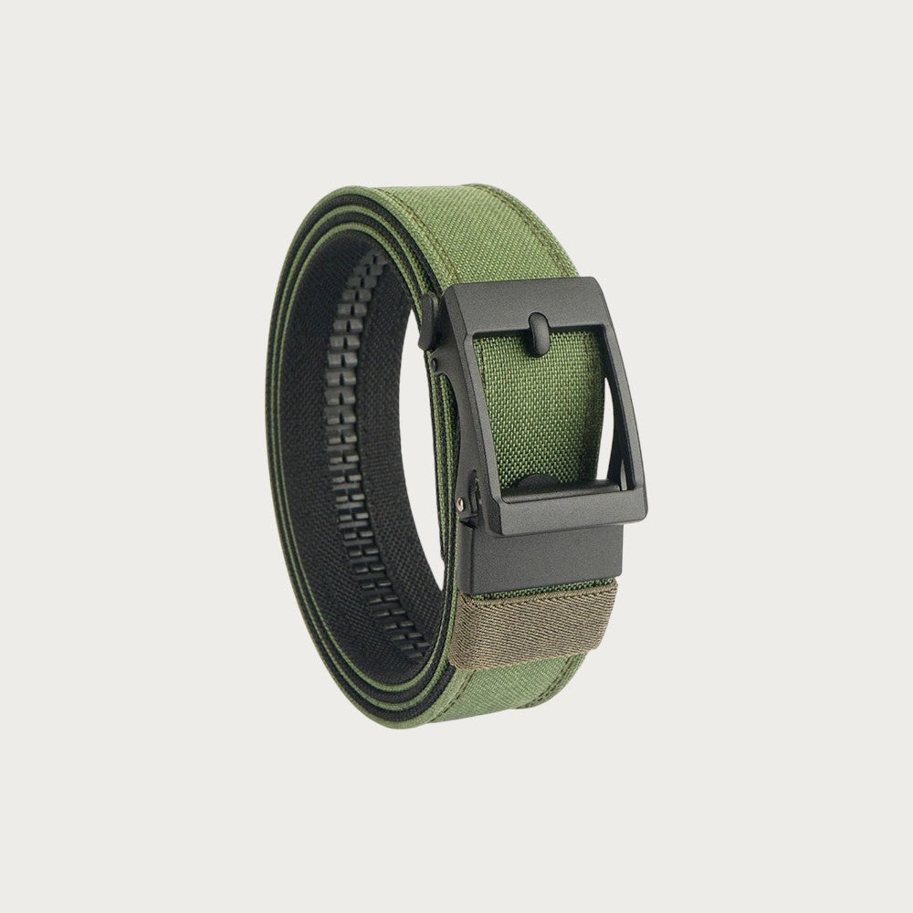 Ceinture militaire Ceintura en nylon vert olive avec boucle automatique noire robuste pour homme