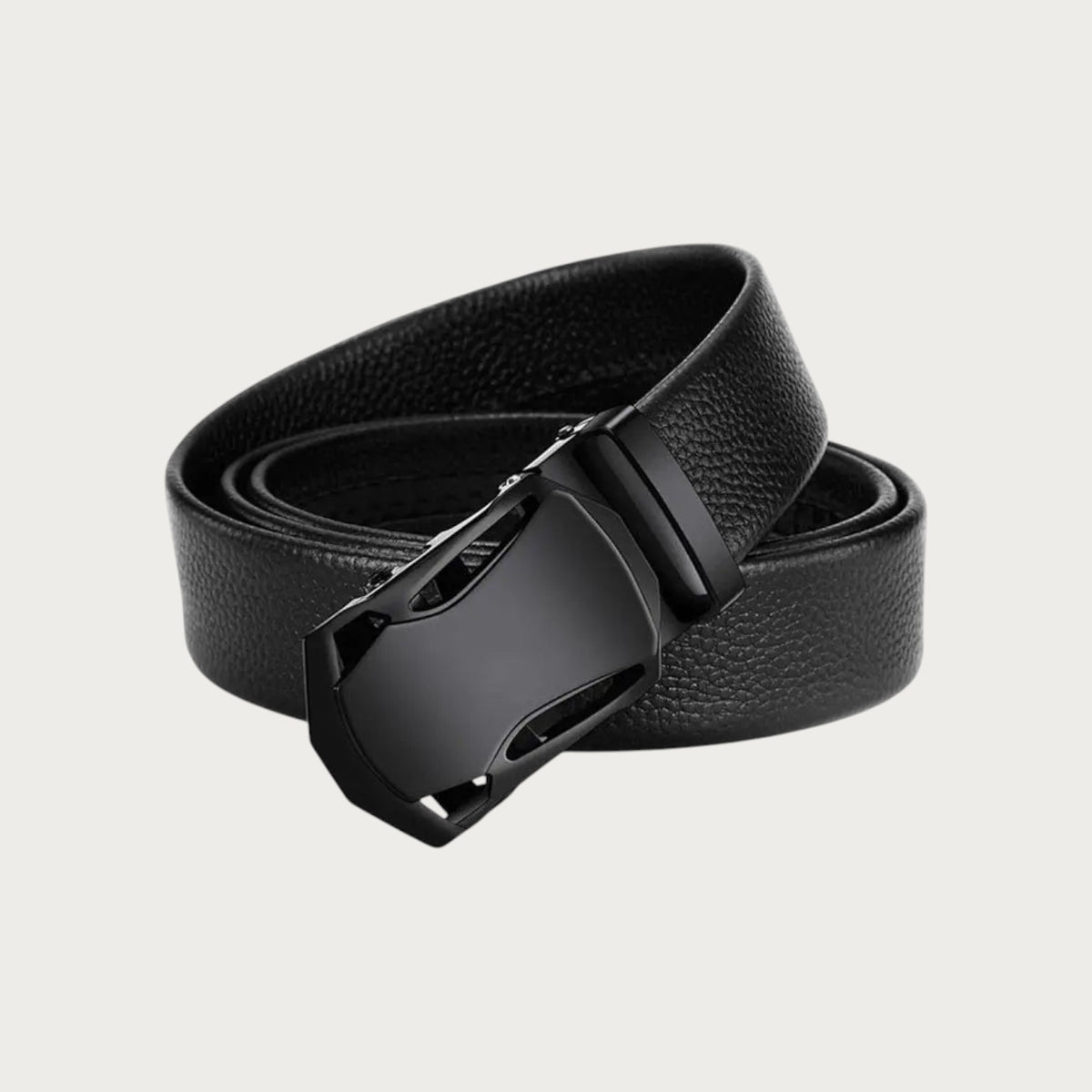 Ceintura ceinture noire pour garçon en cuir PU avec boucle automatique moderne et design élégant