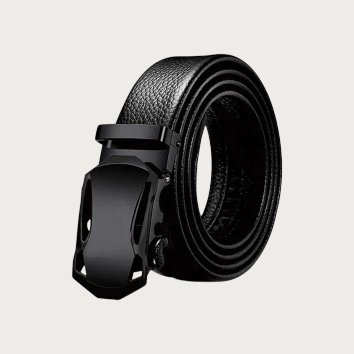Ceintura ceinture noire pour garçon en PU avec boucle automatique au design de voiture de sport Image
