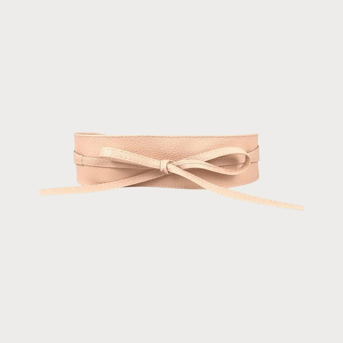 Ceinture large style obi Ceintura en similicuir beige avec nœud décoratif pour femme