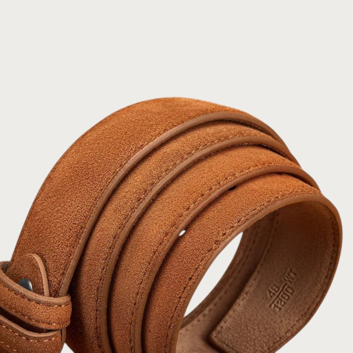 Ceinture casual Ceintura Terni en suédine marron souple avec texture veloutée et finitions soignées