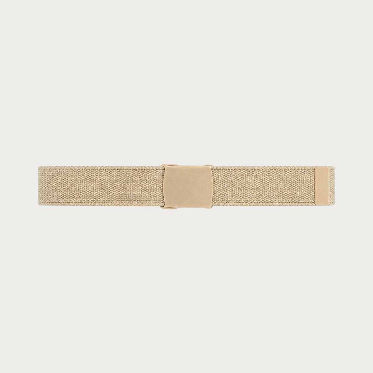Ceintura ceinture tactique beige en toile pour enfant avec boucle réglable sans métal