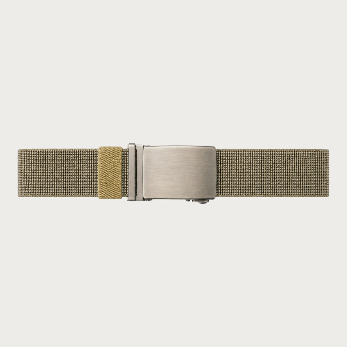Ceintura ceinture tactique élastique kaki avec boucle automatique en alliage métallique pour homme Image
