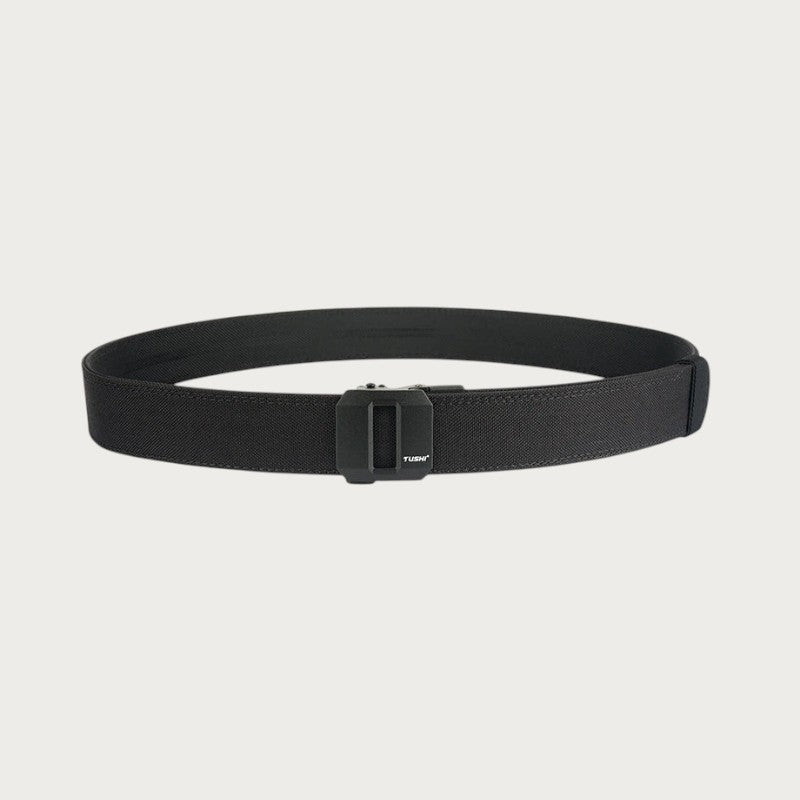 Ceinture tactique Ceintura noire en toile de nylon robuste avec boucle automatique en alliage de zinc