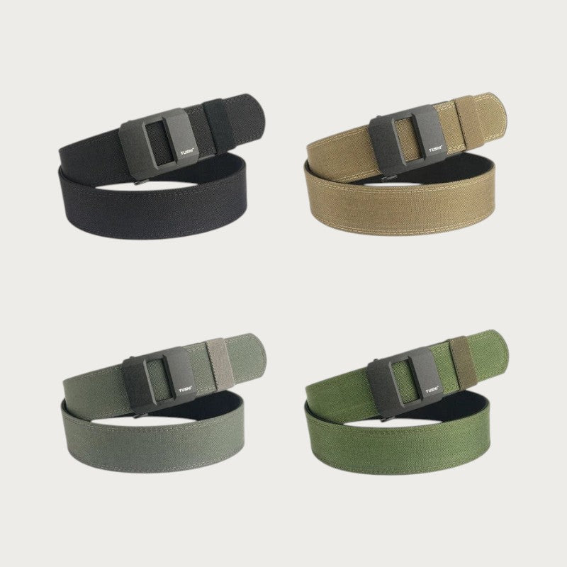 Ceinture tactique Ceintura Udine en toile de nylon 1100D avec boucle automatique en alliage de zinc, quatre coloris.