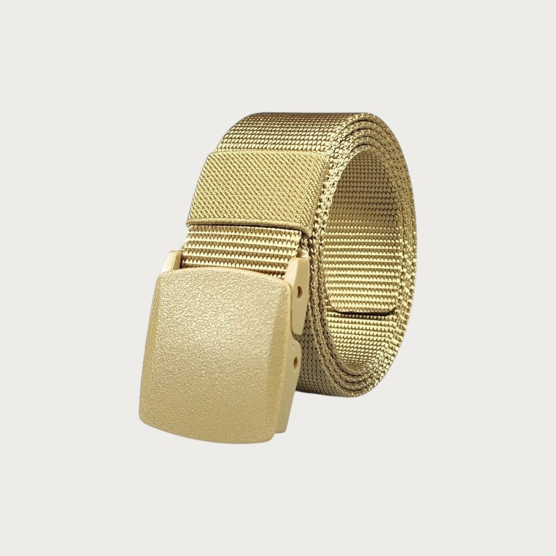 Ceinture tactique Ceintura en nylon doré avec boucle automatique en plastique pour un style militaire et outdoor