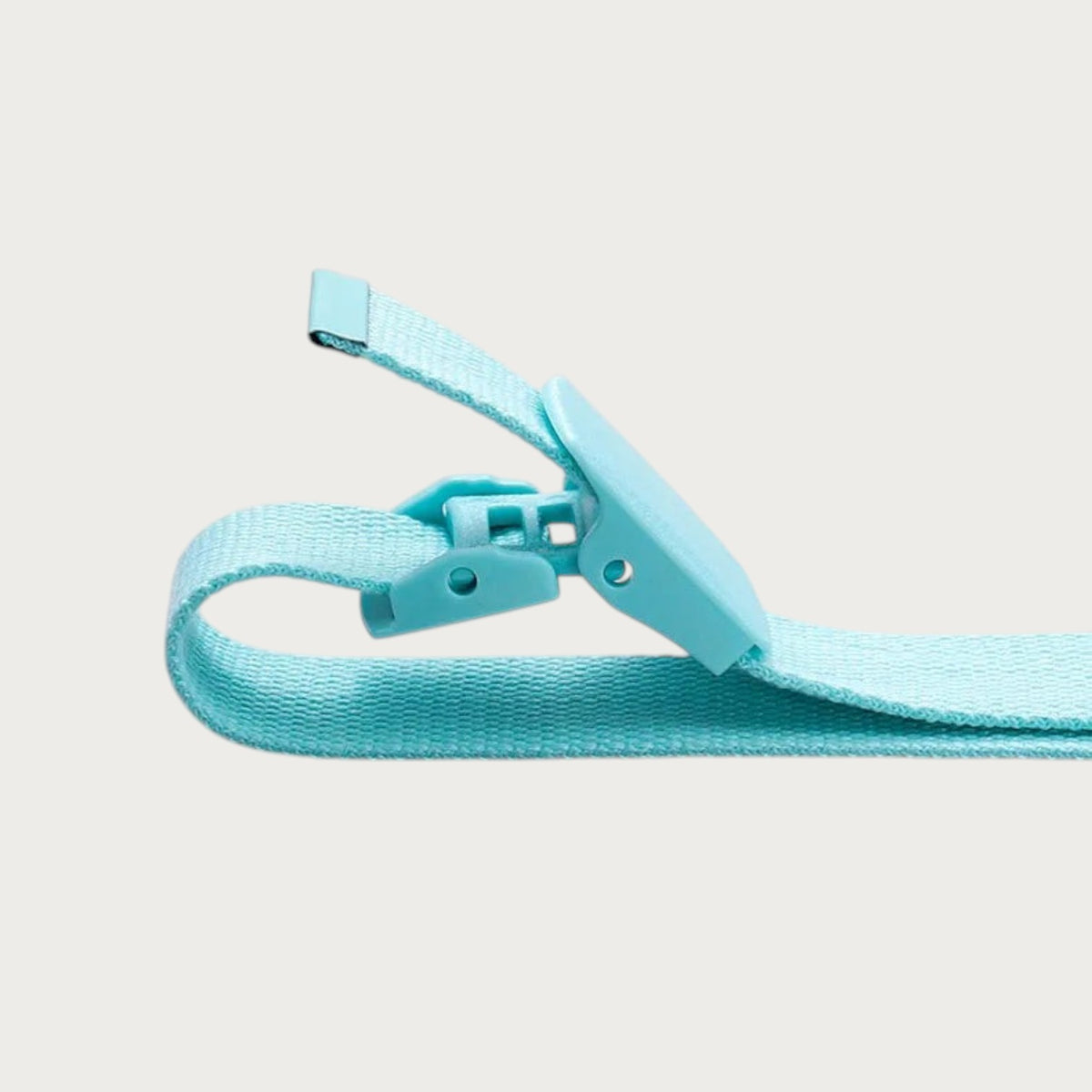 Ceintura ceinture tactique en toile bleu clair avec boucle en plastique réglable sans métal pour enfants et adultes