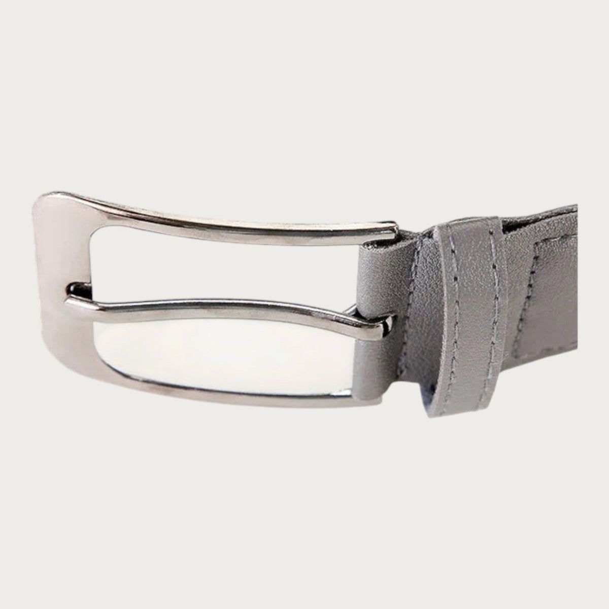 Ceinture Ceintura tressée élastique grise pour homme avec boucle à ardillon métallique