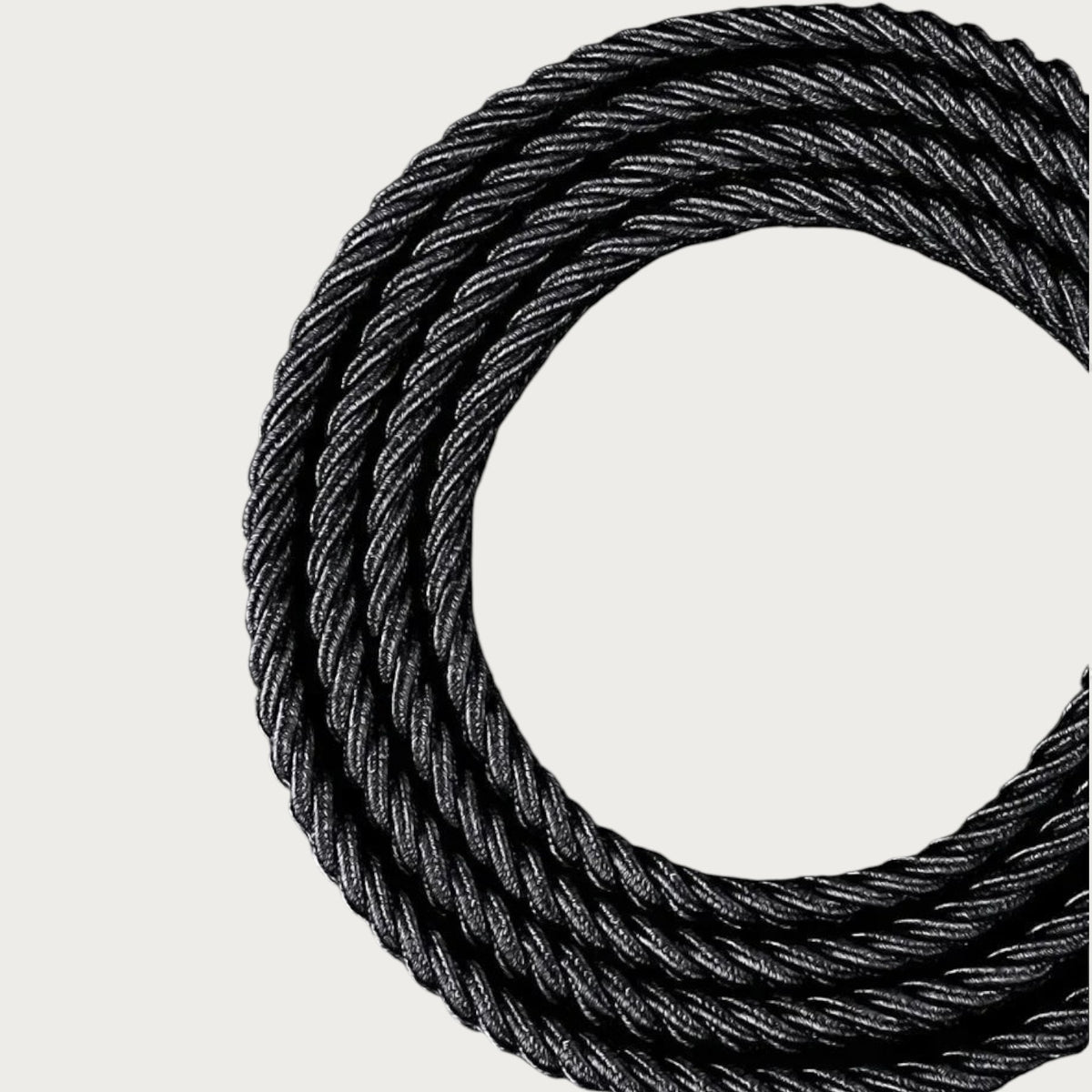 Ceinture tressée élastique noire pour homme de la marque Ceintura, en toile résistante au design décontracté.